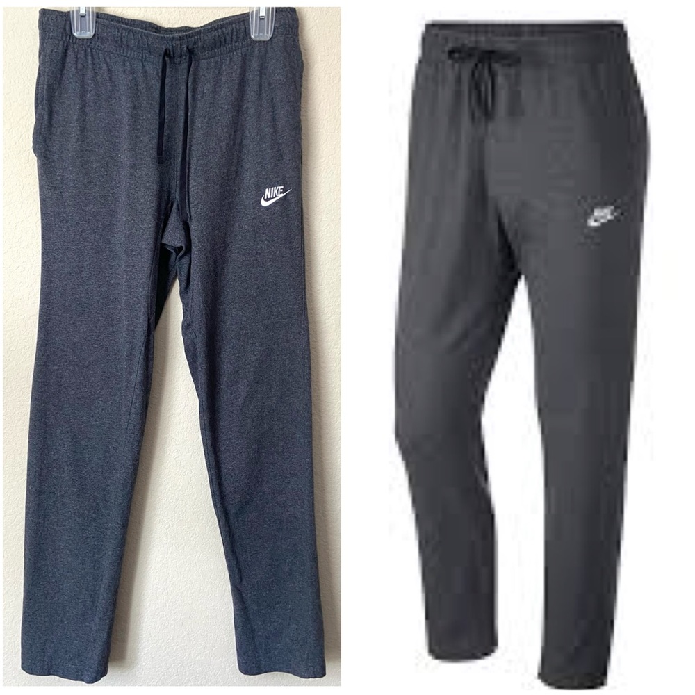 Nike Men’s Heathered Gray Sweatpants Logo